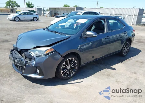 2015 Toyota Corolla S Plus из США, поврежденный, VIN 2T1BURHE9FC272952